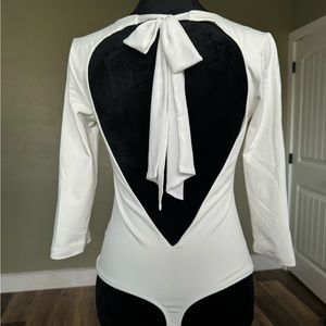 Open back body suit with front V-neckline | Free People |